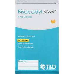 Bisacodyl Aiwa 5 mg Dragees 20 St