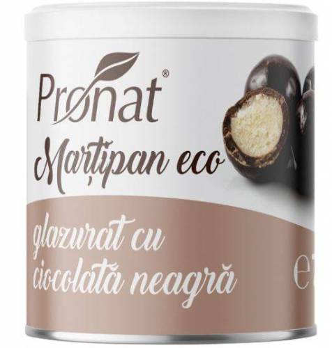 Martipan glazurat cu ciocolata neagra Eco-Bio 70g - Pronat