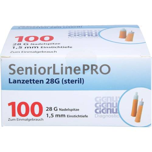Seniorline Pro Lanzetten 28 G 1,5 mm 100 St