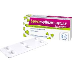 Levocetirizin Hexal bei Allergien 5 mg Filmtabl. 50 St