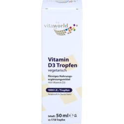 Vitamin D3 1000 I.E. pro Tag Tropfen zum Einnehmen 50 ml