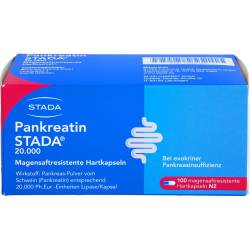 Pankreatin Stada 20.000 magensaftres.Hartkapseln 100 St