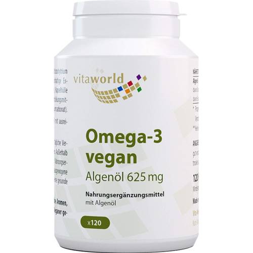 Algenöl 625 mg Omega-3 vegan Kapseln 120 St