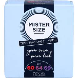 Mister Size Probierpackung 60-64-69 Kondome 3 St