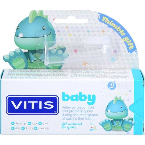 Vitis Baby Gel+Fingerzahnbürste Zahngel 30 ml