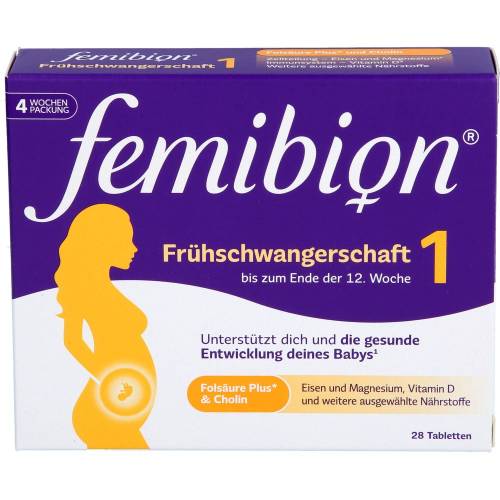 Femibion 1 Frühschwangerschaft Tabletten 28 St