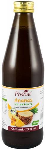 Suc de ananas 100% Eco-Bio 330ml - Pronat