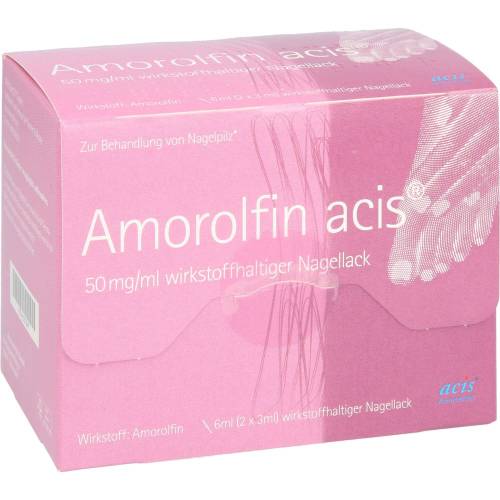 Amorolfin acis 50 mg/ml wirkstoffhalt.Nagellack 6 ml