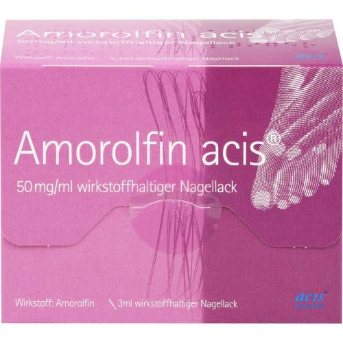 Amorolfin acis 50 mg/ml wirkstoffhalt.Nagellack 3 ml