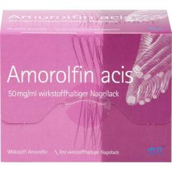Amorolfin acis 50 mg/ml wirkstoffhalt.Nagellack 3 ml
