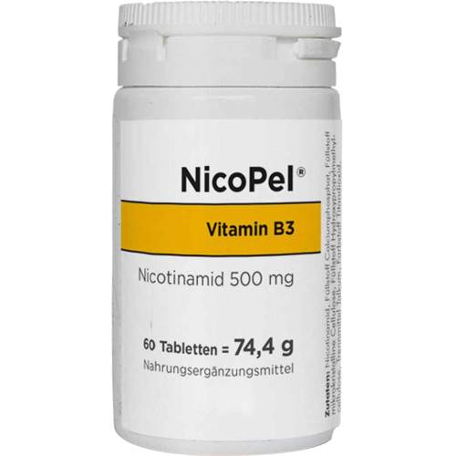 Nicopel Nicotinamid 500 mg Kapseln 60 St