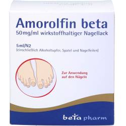 Amorolfin beta 50 mg/ml wirkstoffhalt.Nagellack 5 ml