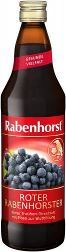 Suc de struguri rosii cu fier 750ml - Rabenhorst