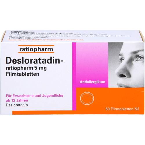 Desloratadin-ratiopharm 5 mg Filmtabletten 50 St