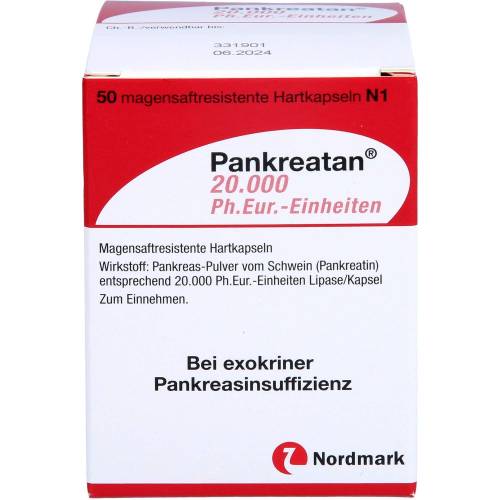 Pankreatan 20.000 Ph.Eur.-Einheiten msr.Hartkaps. 50 St