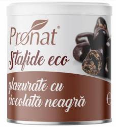 Stafide glazurate cu ciocolata neagra, eco-bio, 100g - Pronat