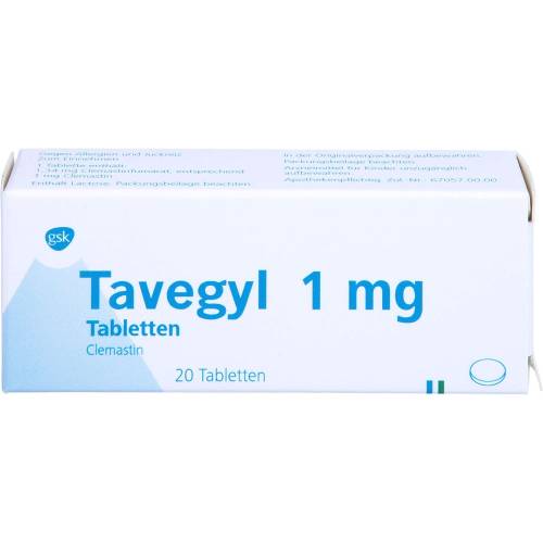 Tavegyl 1 mg Tabletten 20 St