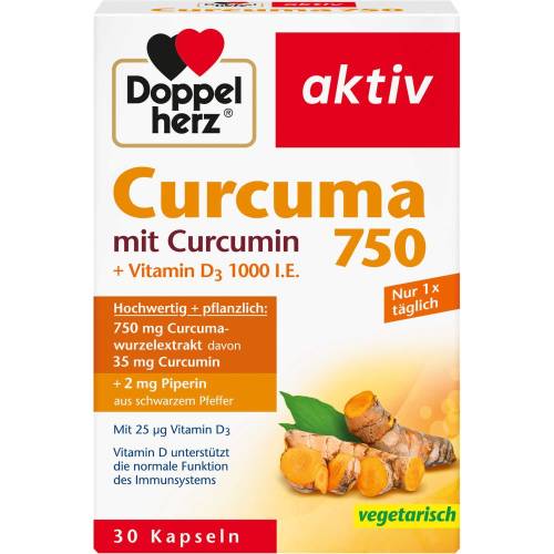 Doppelherz Curcuma 750 Kapseln 30 St