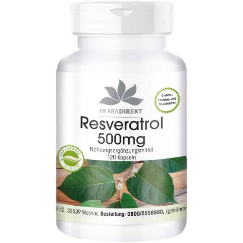 Resveratrol 500 mg Kapseln 120 St