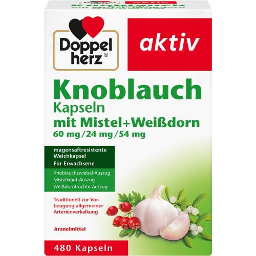 Doppelherz Knobl.Kap.m.Mistel+Weißdorn 60/24/54 mg 480 St