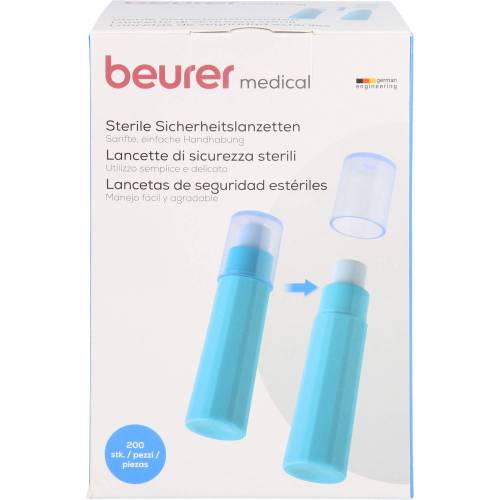 Beurer Sicherheitslanzetten steril 28 G 2,2 mm 200 St