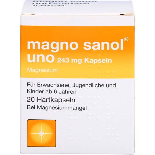 Magno Sanol uno 243 mg Kapseln 20 St