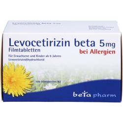 Levocetirizin beta 5 mg Filmtabletten 100 St