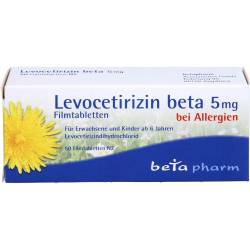 Levocetirizin beta 5 mg Filmtabletten 50 St