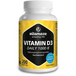 Vitamin D3 1.000 I.E. daily vegetarisch Tabletten 200 St