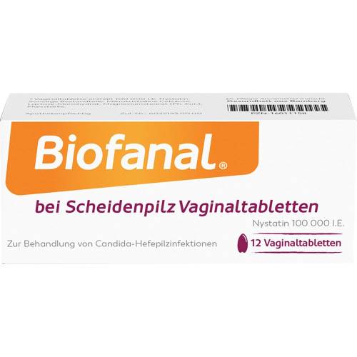 Biofanal bei Scheidenpilz 100 000 I.E. Vaginaltab. 12 St
