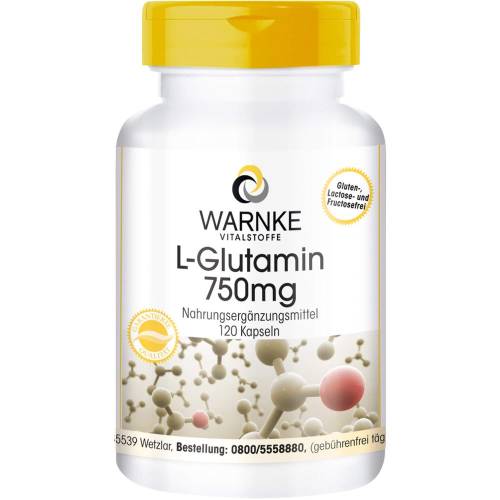 L-Glutamin 750 mg Kapseln 120 St