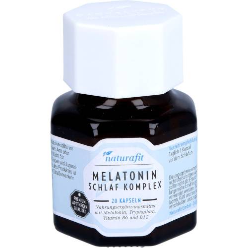 Naturafit Melatonin Schlaf Komplex Kapseln 20 St
