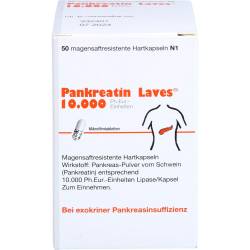 Pankreatin Laves 10.000 Ph.Eur.-Einh.msr.Hartkaps. 50 St