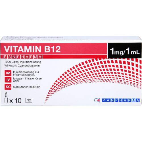 Vitamin B12 Panpharma 1000 µg/ml Injektionslsg. 10 ml
