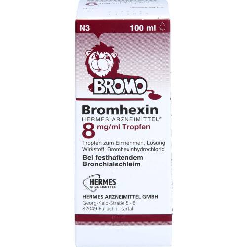 Bromhexin Hermes Arzneimittel 8 mg/ml Tropfen 100 ml
