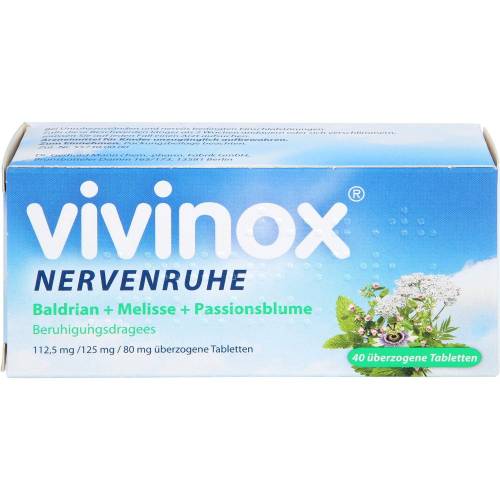 Vivinox Nervenruhe Baldr.+Mel.+Passion.Beruh.Drag. 40 St