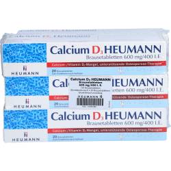 Calcium D3 Heumann Brausetabletten 600 mg/400 I.E. 120 St