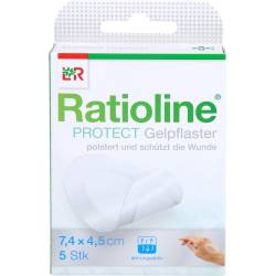 Ratioline protect Gelpflaster 4,5x7,4 cm 5 St