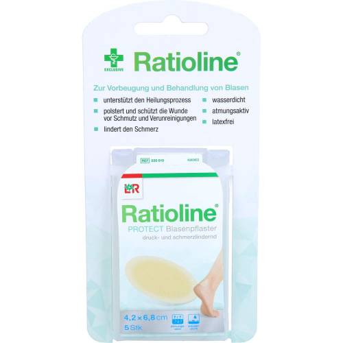 Ratioline protect Blasenpflaster 4,2x6,8 cm 5 St
