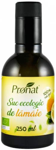Suc de lamaie, eco-bio, 250 ml, Pronat