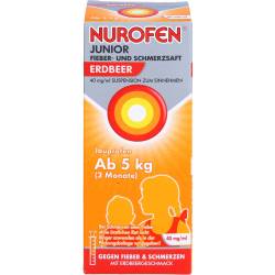 Nurofen Junior Fieber-u.Schmerzsaft Erdbe.40 mg/ml 100 ml