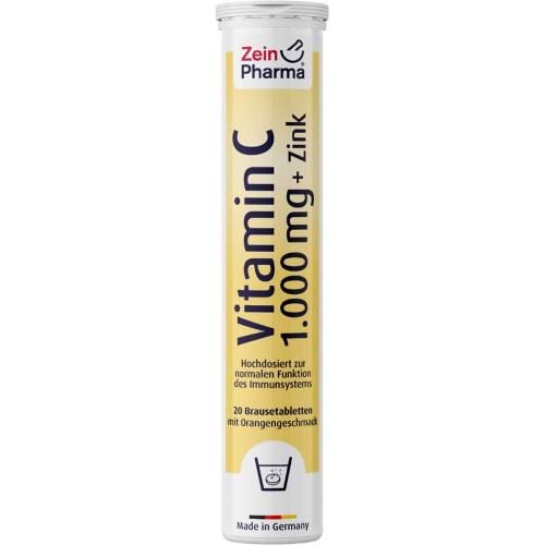 Vitamin C 1000 mg+Zink Brausetabletten 20 St