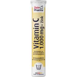 Vitamin C 1000 mg+Zink Brausetabletten 20 St