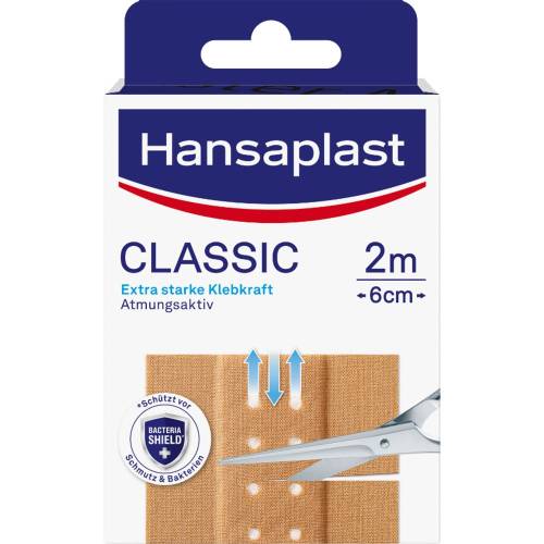 Hansaplast Classic Pflaster 6 cmx2 m 1 St