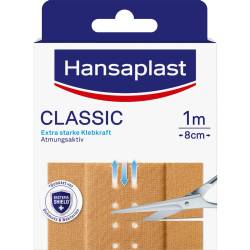Hansaplast Classic Pflaster 8cm x1 m 1 St