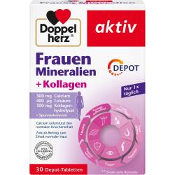 Doppelherz Frauen Mineralien+Kollagen Depot Tabl. 30 St