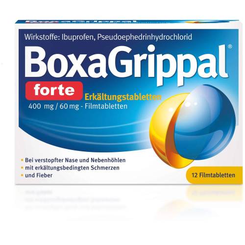 Boxagrippal forte Erkältungstab. 400 mg/60 mg Fta 12 St