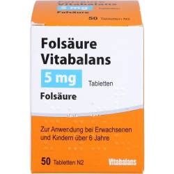 Folsäure Vitabalans 5 mg Tabletten 50 St