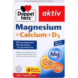 Doppelherz Magnesium+Calcium+D3 Tabletten 120 St