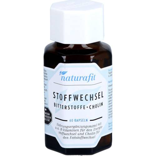 Naturafit Stoffwechsel Bitterstoffe+Cholin Kapseln 60 St